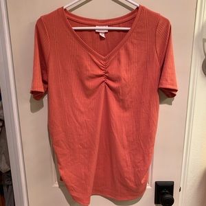 Isabel Maternity Coral Top